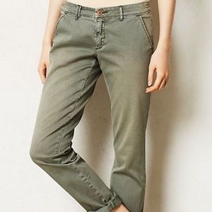 Anthropologie Pilcro Hyphen Chino in Green